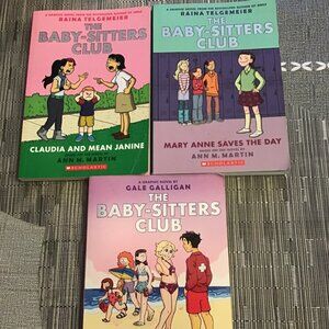 Lot of 3 Baby-Sitters Club Graphic Novels--Nice Shape